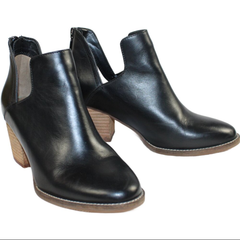 Blondo Neda Black Leather Waterproof Split Ankle Boot, Size 7.5 - Picture 8 of 11